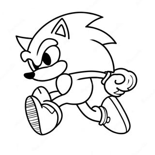 Pagina Para Colorear De Sonic Corriendo Rapido 47334-39392