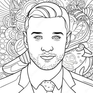 Pagina Para Colorear De Justin Timberlake 47463-39484