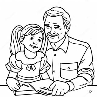 Pagina Para Colorear De Papa E Hija 47574-39563