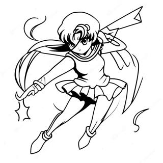 Pagina Para Colorear De Sailor Saturn En Accion 47675-39651