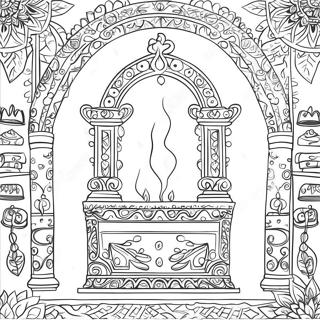 Pagina Para Colorear Del Altar Dorado De Incienso 47725-39686