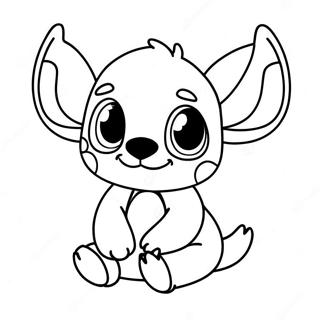 Pagina Para Colorear De Un Lindo Bebe Stitch 47744-39694