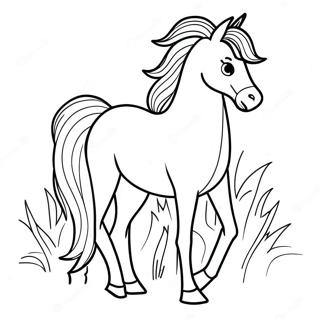 Pagina Para Colorear De Un Hermoso Caballo 47814-39755