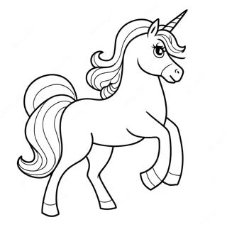 Pagina Para Colorear De Un Majestuoso Unicornio 47815-39757