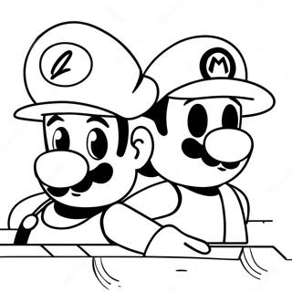 Pagina Para Colorear De La Aventura De Luigi Y Mario 4782-3846