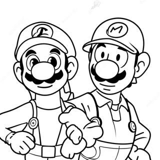 Pagina Para Colorear De La Aventura De Luigi Y Mario 4782-3848