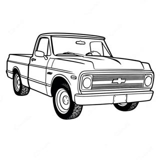 Pagina Para Colorear De Camioneta Clasica Chevy C10 47834-39772