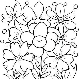 Pagina Para Colorear De Flores Coloridas De Primavera 48035-39931