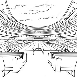 Estadio De Fútbol Páginas Para Colorear