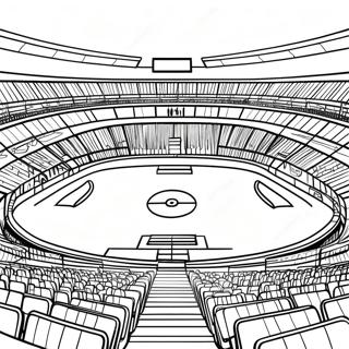 Pagina Para Colorear De Un Emocionante Estadio De Futbol Bajo Las Luces 48065-39973