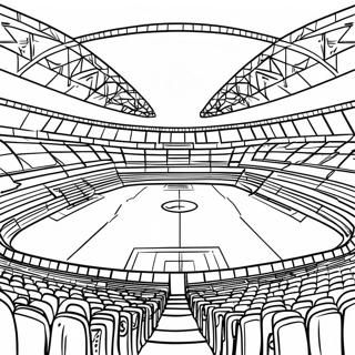 Pagina Para Colorear De Un Emocionante Estadio De Futbol Bajo Las Luces 48065-39974