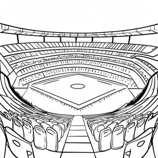 Pagina Para Colorear De Un Emocionante Estadio De Futbol Bajo Las Luces 48065-39975