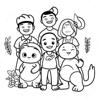 Pagina Para Colorear De La Divertida Familia Ohana 48095-39986