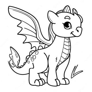 Pagina Para Colorear De Chica Dragon De Fantasia Con Alas 48155-40032