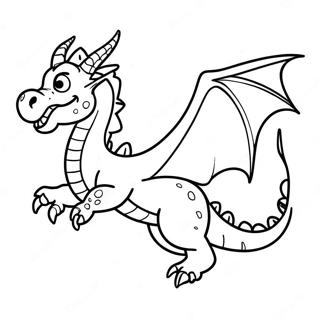 Pagina Para Colorear Dragon Aterrador Realista En Vuelo 4821-3876