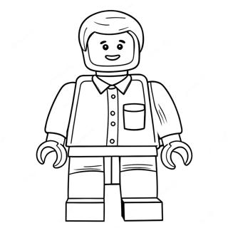 Persona De Lego Páginas Para Colorear