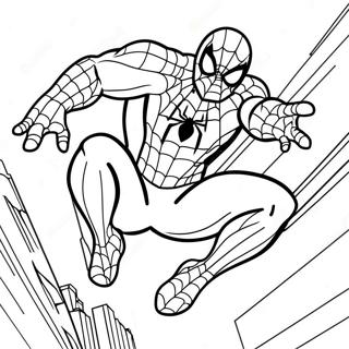 Pagina Para Colorear De Spiderman En Accion 48245-40094