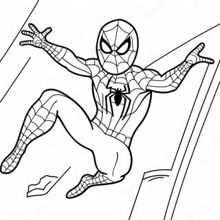 Pagina Para Colorear De Spiderman En Accion 48245-40096