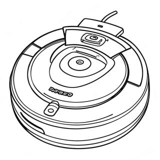 Pagina Para Colorear De Robot De Limpieza Roomba 48254-40106