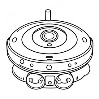 Pagina Para Colorear De Roomba Lindo Con Cara Sonriente 48255-40115