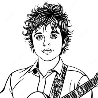 Billie Joe Armstrong Con Guitarra Pagina Para Colorear 48275-40118