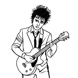 Billie Joe Armstrong Con Guitarra Pagina Para Colorear 48275-40119