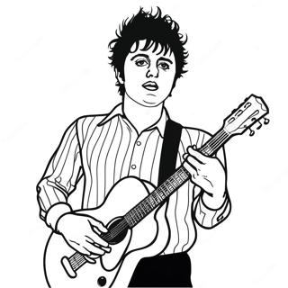 Billie Joe Armstrong Con Guitarra Pagina Para Colorear 48275-40120