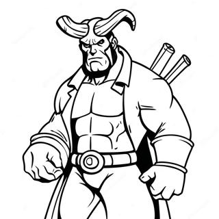 Hellboy Páginas Para Colorear