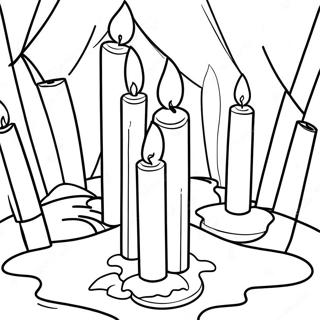 Pagina Para Colorear De Encendido De Velas Del Holocausto 48585-40369