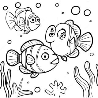 Pagina Para Colorear Aventura Submarina De Nemo Y Dory 4862-3910