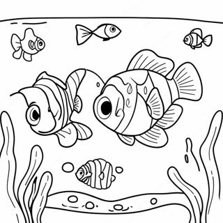 Pagina Para Colorear Aventura Submarina De Nemo Y Dory 4862-3912