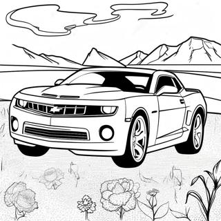 Pagina Para Colorear De Un Coche Deportivo Camaro 4881-3922