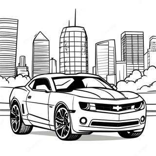 Pagina Para Colorear De Un Coche Deportivo Camaro 4881-3924