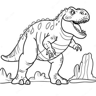 Pagina Para Colorear De Giganotosaurus Rugiendo 48835-40571