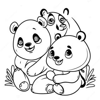 Pagina Para Colorear De La Familia Panda 48874-40603