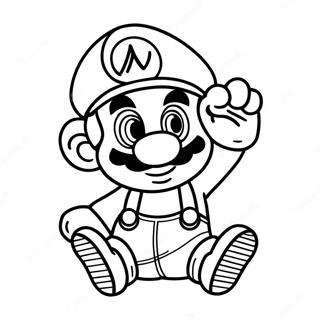 Pagina Para Colorear De Baby Mario Aventurero 48885-40612