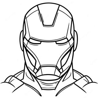 Pagina Para Colorear De La Mascara De Iron Man 48924-40638