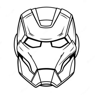 Pagina Para Colorear De La Mascara De Iron Man 48924-40639