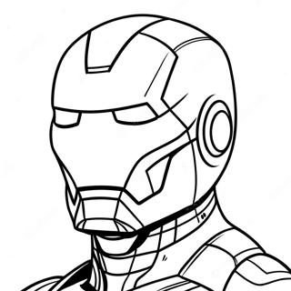 Pagina Para Colorear De La Mascara De Iron Man 48924-40640