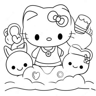 Pagina Para Colorear De Hello Kitty Con Amigos 48955-40666