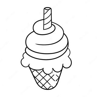 Pagina Para Colorear De Un Unicornio Con Cono De Helado 48984-40686