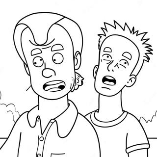 Pagina Para Colorear De Beavis Y Butthead 48994-40689