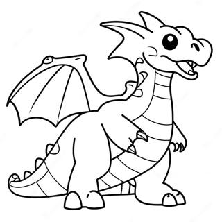 Dragón Pokémon Páginas Para Colorear