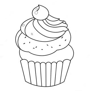 Pagina Para Colorear De Cupcake Delicioso 49195-40862