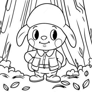 Pagina Para Colorear De Elmer Fudd En El Bosque 49305-40965