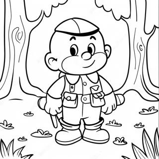 Pagina Para Colorear De Elmer Fudd En El Bosque 49305-40966