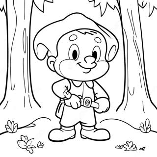 Pagina Para Colorear De Elmer Fudd En El Bosque 49305-40968