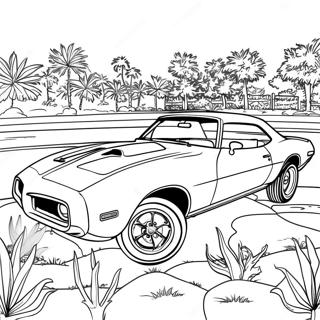 Pagina Para Colorear Del Pontiac Firebird Clasico 49364-40983