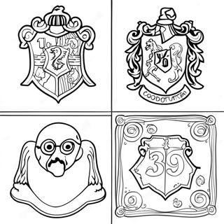 Pagina Para Colorear De Las Casas De Harry Potter 49454-41056