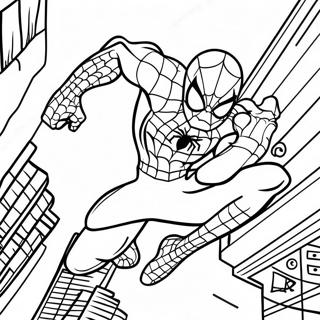 Pagina Para Colorear De Spider Man De Among Us En Accion Colorido 49515-41111